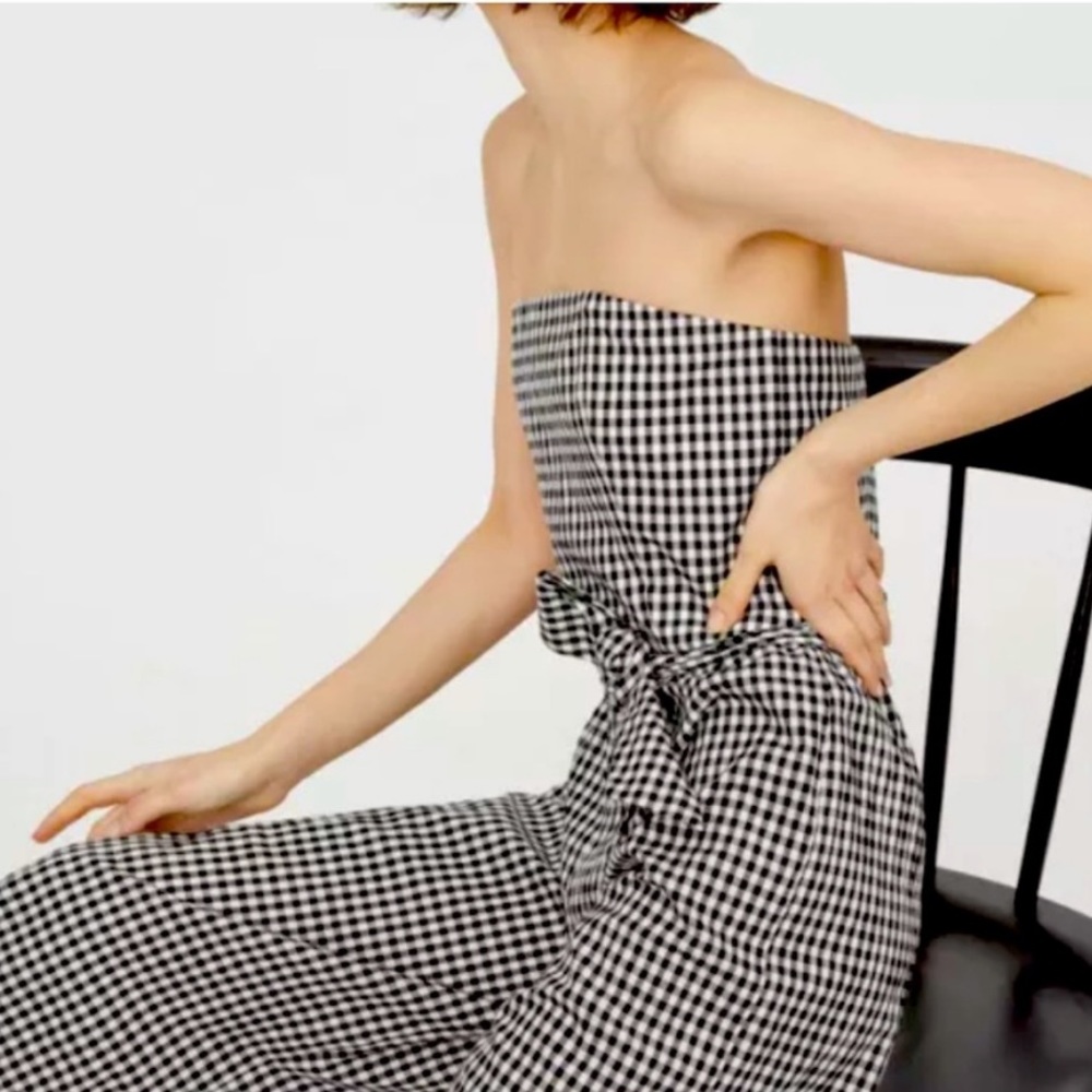 Club Monaco Checkered Jumpsuit